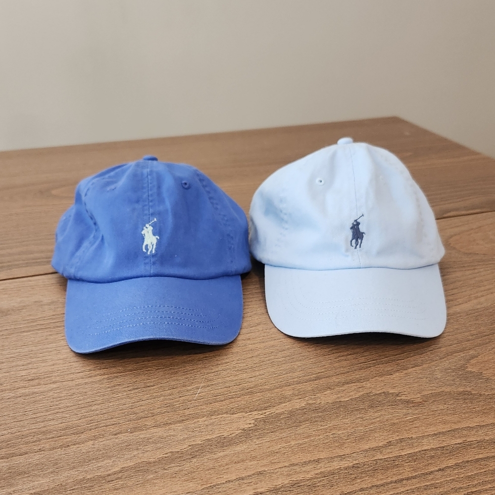POLO RALPH LAUREN Men's Classic Chino Baseball Hat set of 2